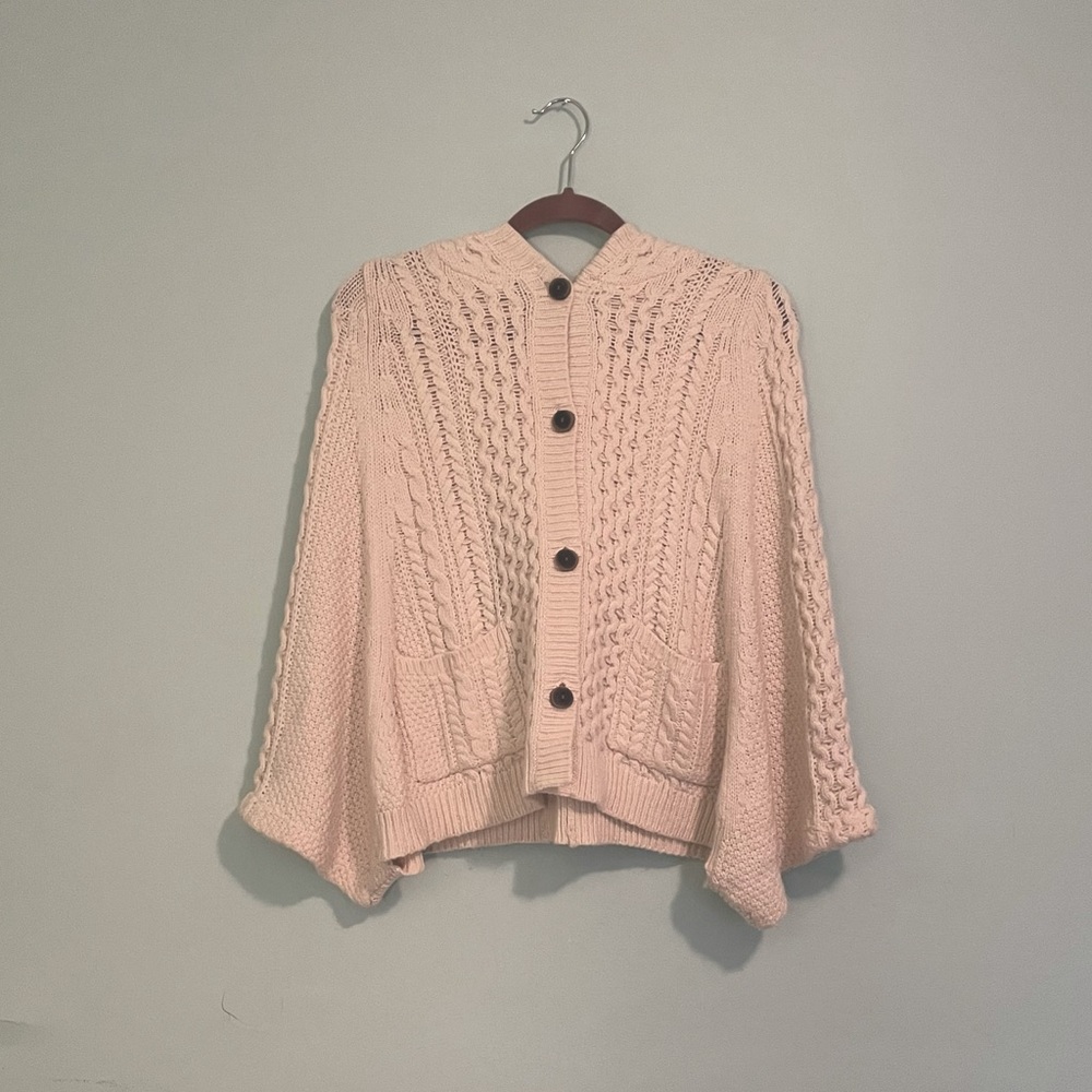 Anthropologie batwing knit sweater poncho